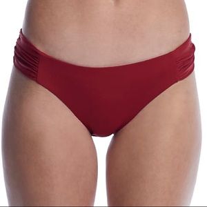 BECCA Swim Bikini Bottoms Side Ruched Hipster